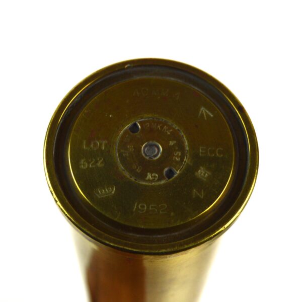 British 40mm Mk. 4 Naval Brass Shell Case, Dated 1952 by ECC - Image 4