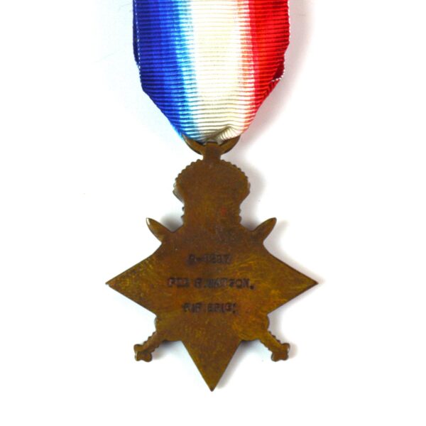 1914-15 Star, Private Frederick Watson, Rifle Brigade (Prince Consort´s Own) - Image 2