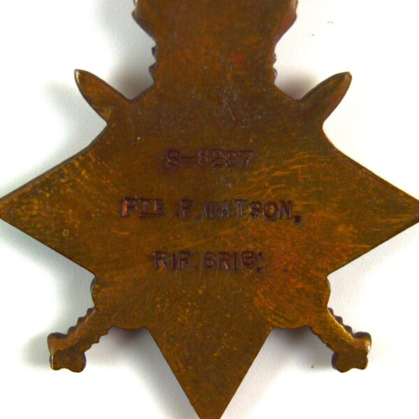 1914-15 Star, Private Frederick Watson, Rifle Brigade (Prince Consort´s Own) - Image 3