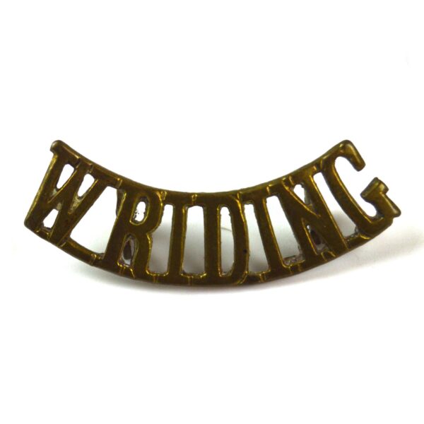 Duke of Wellington's Regiment (West Riding) (W. RIDING) (Pre-1915 Pattern) Shoulder Title