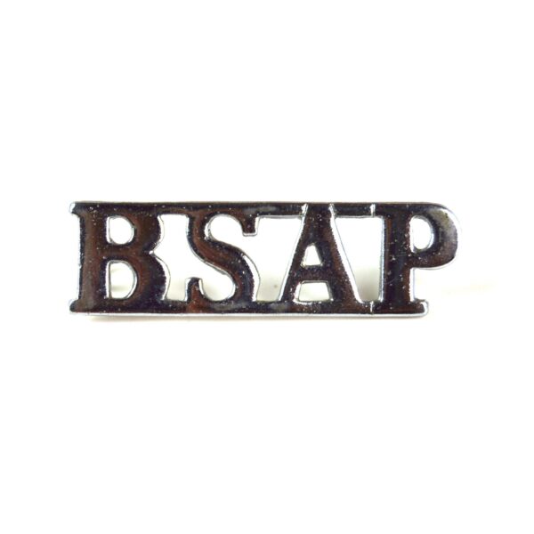 British South Africa Police (BSAP) Chrome Shoulder Title
