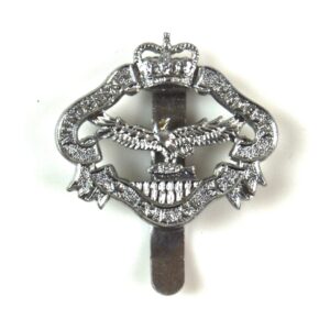 Northern Rhodesia Police Chrome Cap Badge, Queen's Crown