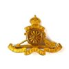 Royal Artillery Gilt Officer's Cap Badge, Pre-1952, King's Crown, by Firmin