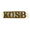 King's Own Scottish Borderers (KOSB) Brass Shoulder Title