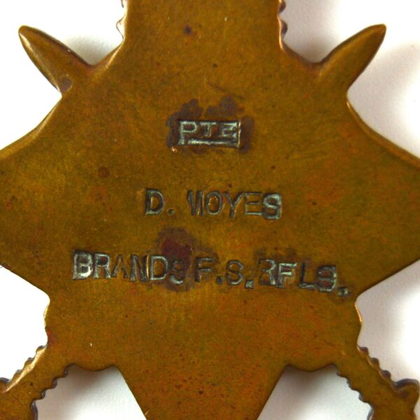 South African 1914-15 Star, Private D. Moyes, Brand's Free State Rifles - Image 3