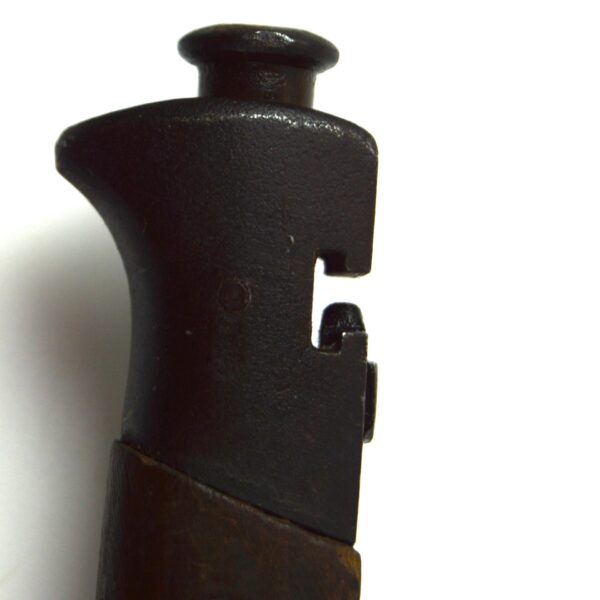Italian M1891-TS (Truppe Speciali) Mannlicher-Carcano Bayonet in Leather Scabbard - Image 6