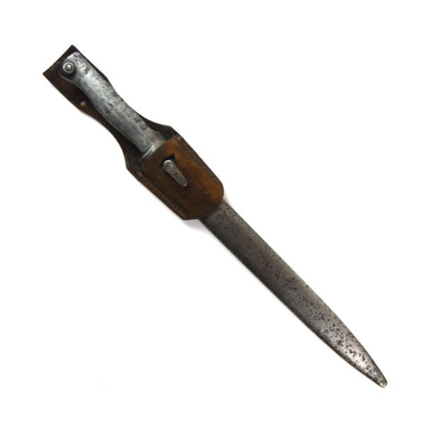 Imperial German Gewehr 71/84 Ersatz EB25 Variant Bayonet in Scabbard with Frog - Image 3