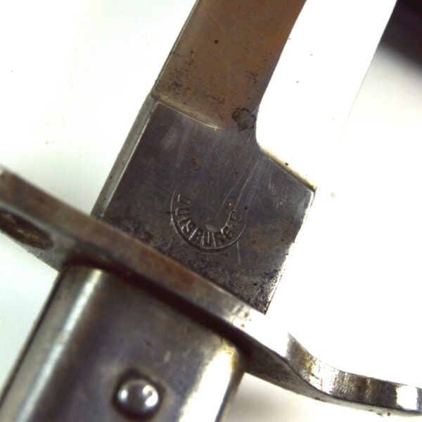 Imperial German Early Manufacture Crank Handle Ersatz EB1 Bayonet in Scabbard - Image 5