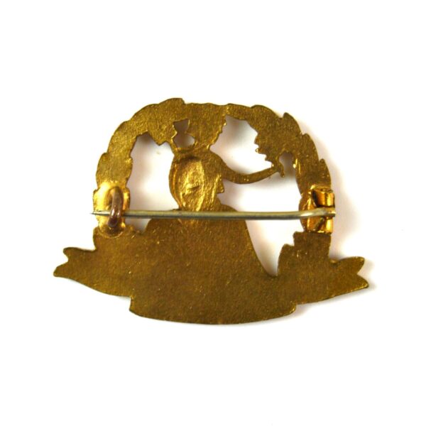 WW1-Era Norfolk Regiment Enamel Sweetheart Brooch - Image 2