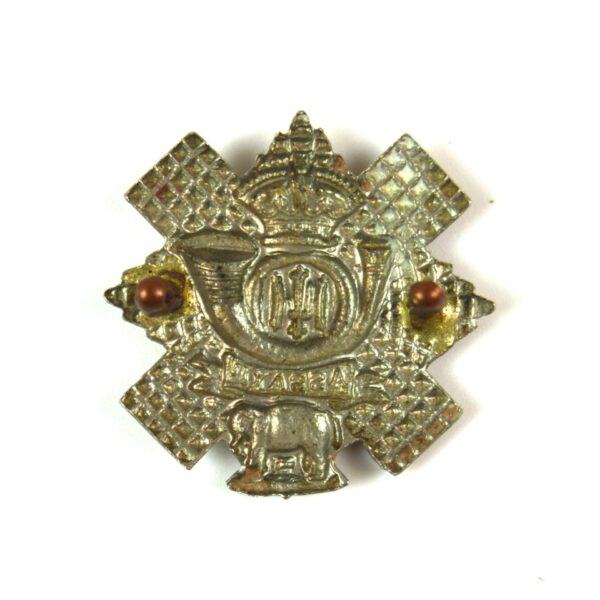 Victorian Highland Light Infantry (HLI) Collar Badge, Original - Image 2