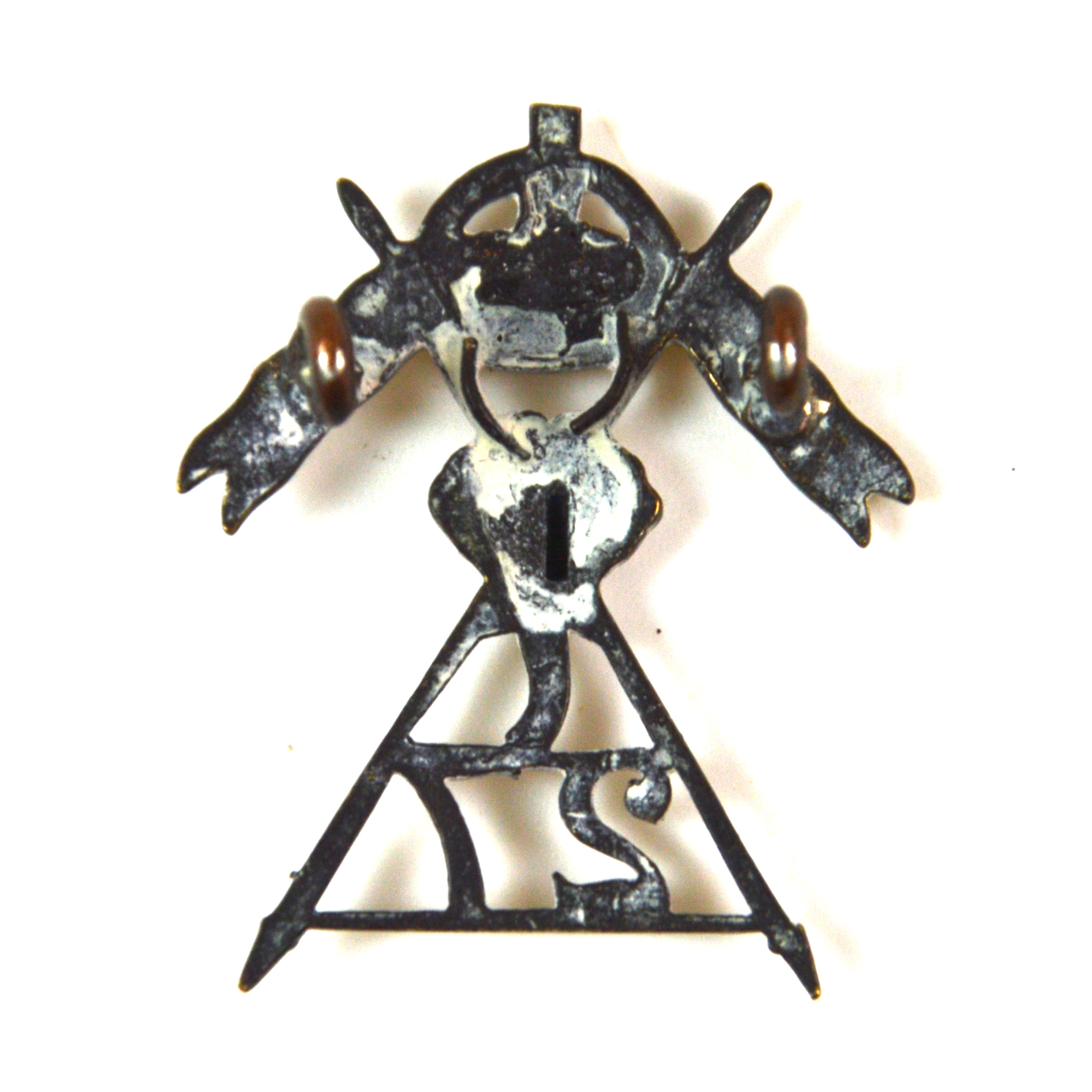 27th Lancers Officer's Cap Badge (1941–1945 Pattern) - Original - Image 2