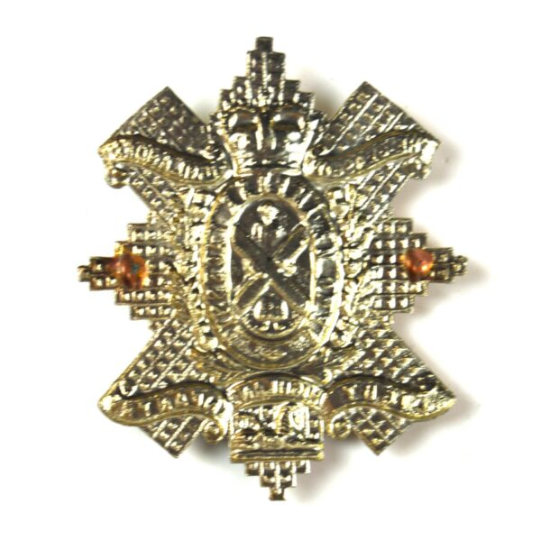 Glasgow Highlanders Cap Badge, Queen's Crown, Restrike - Image 2