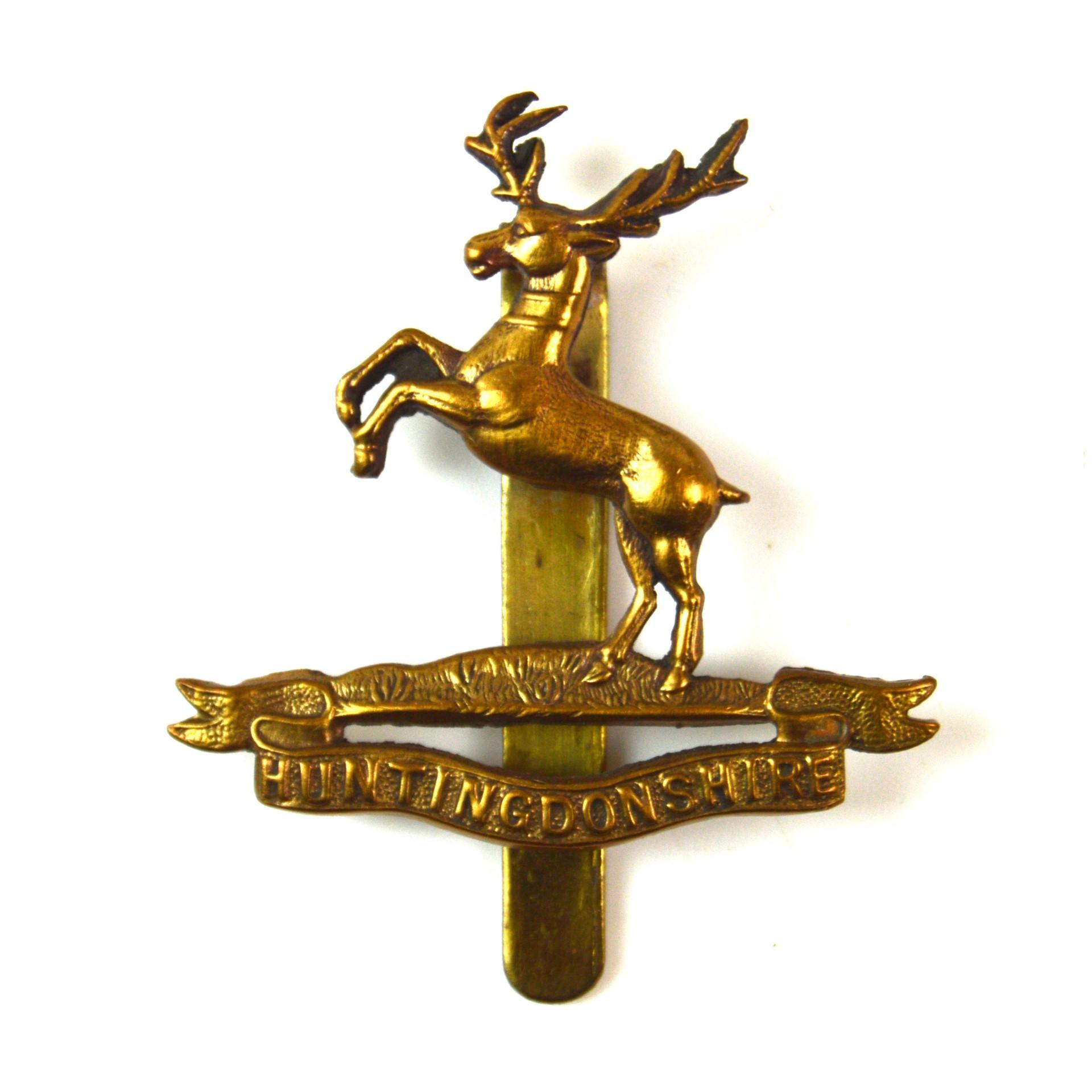 5th (Huntingdonshire Cyclist) Battalion, Northamptonshire Regiment Cap Badge, Original