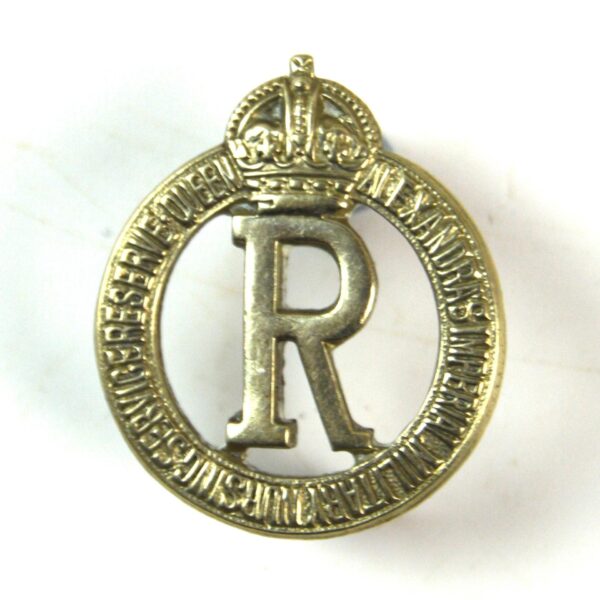 Queen Alexandra's Imperial Military Nursing Service Reserve Collar Badge, Single
