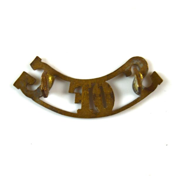 School of Gunnery (S OF G) (Pre-1920 Pattern) Brass Shoulder Title - Image 2