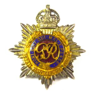 Royal Army Service Corps (RASC) Officer's Cap Badge (GRVI Cypher, 1946-1952 Pattern) - Manufactured J. R. Gaunt