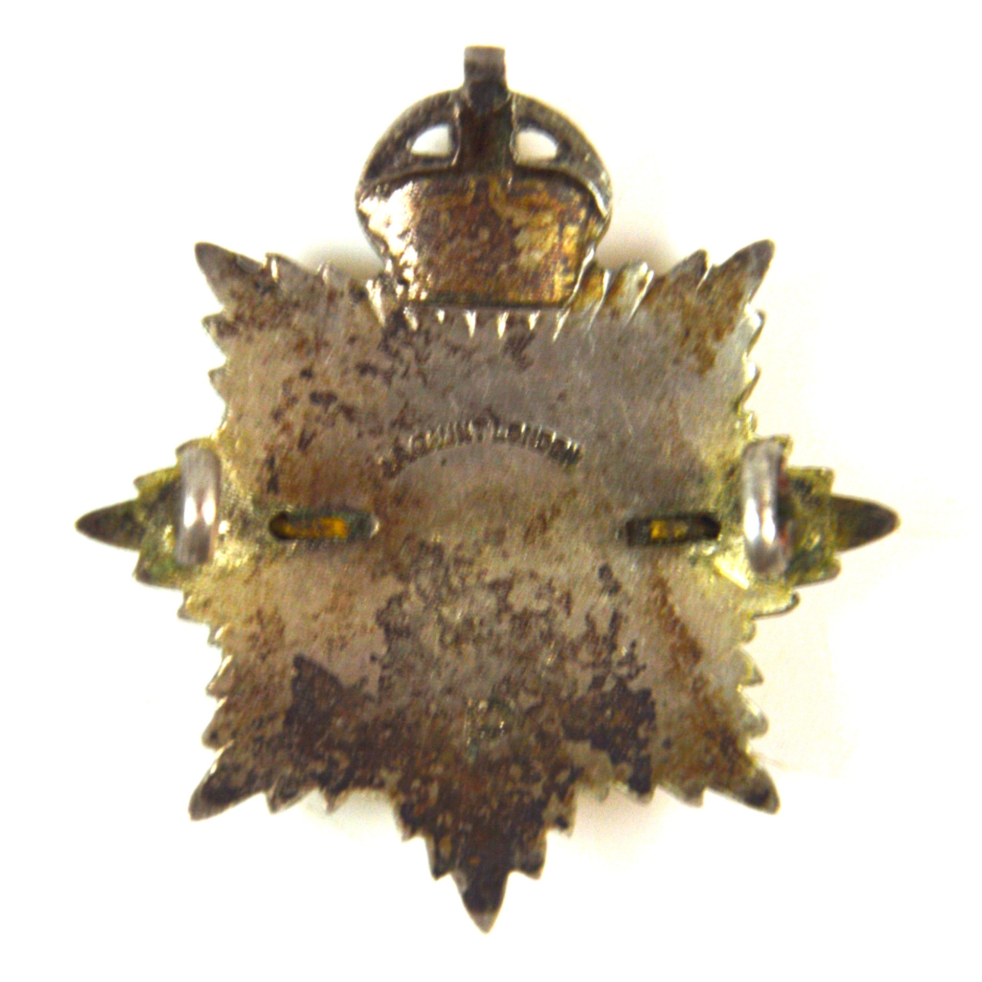 Royal Army Service Corps (RASC) Officer's Cap Badge (GRVI Cypher, 1946-1952 Pattern) - Manufactured J. R. Gaunt - Image 2
