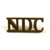 National Defence Company (NDC) (1936-39 Pattern) Shoulder Title