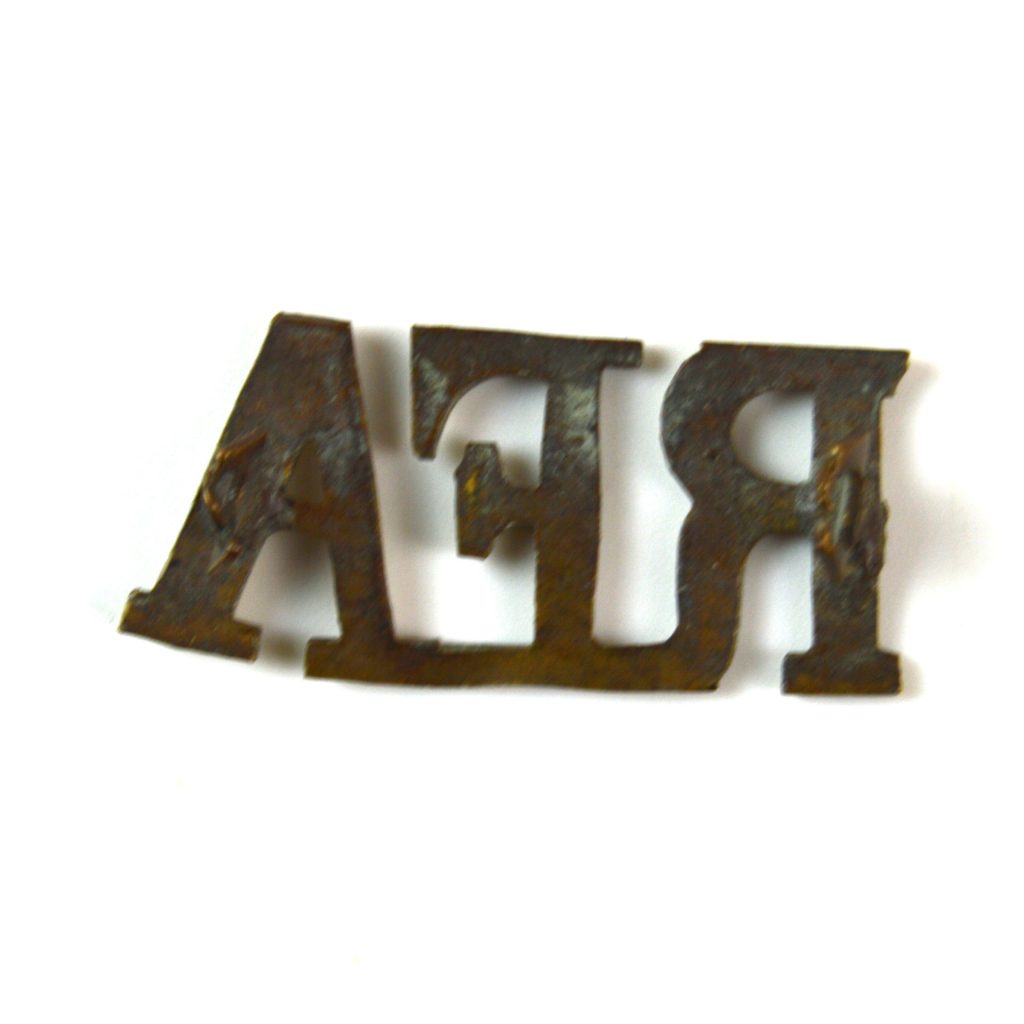 Classic Pattern Rfa Royal Field Artillery (RFA) (Pre-1924 Pattern) Shoulder Title, 41mm ...