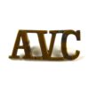 Army Veterinary Corps (AVC) (1903-1918 Pattern) Brass Shoulder Title
