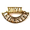 Royal Leicestershire Regiment (ROYAL/LEICESTER) (1946-1964 Pattern) Brass Shoulder Title