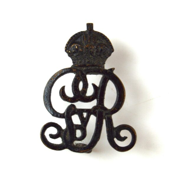 Military Provost Staff Corps Collar Badge, GRV, Original by J. R. Gaunt