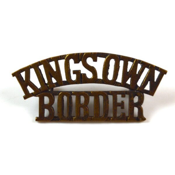 King's Own Royal Border Regiment (KING'S OWN BORDER) (1959-2006 Pattern) Brass Shoulder Title