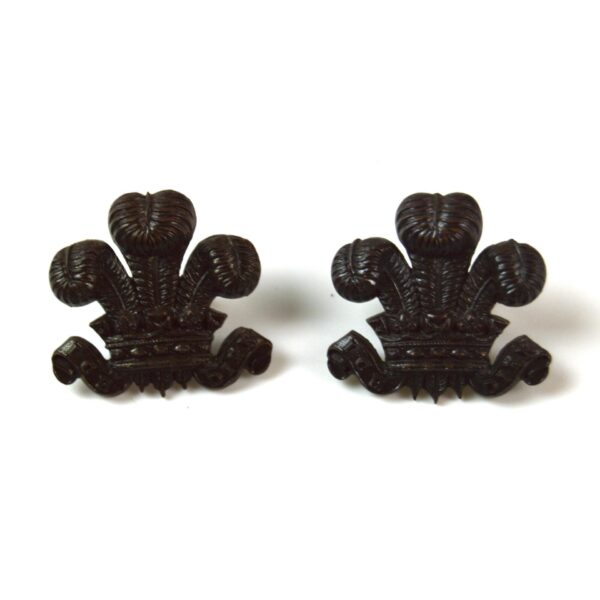 Cheshire Yeomanry Officer Service Dress Collar Badge, Pair