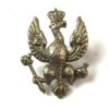 14th/20th Hussars White Metal Collar Badge, Original