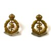 Royal Army Medical Corps (1946-1952 Pattern) Collar Badge, Pair, Original