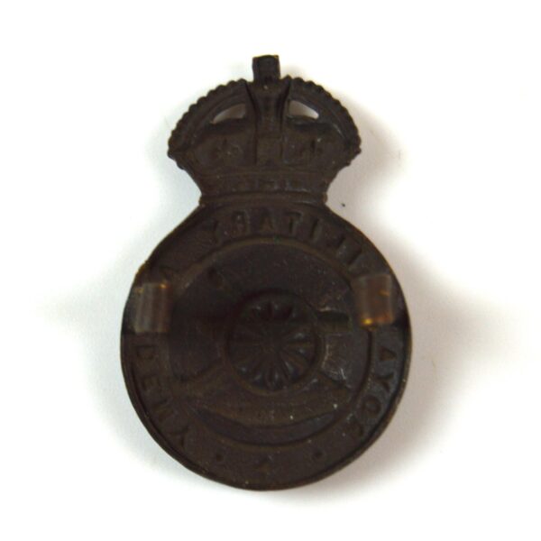 Royal Military Academy, Woolwich (1902-1939 Pattern) Officer's Service Dress Cap Badge, Original - Image 2