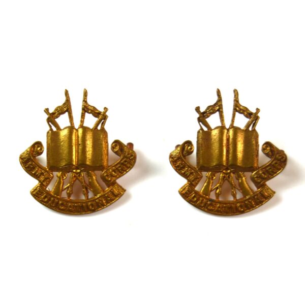 Army Educational Corps (1920-1948 Open Book Pattern) Collar Badge, Pair
