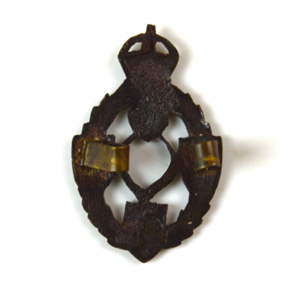 Royal Electrical and Mechanical Engineers (1942-1947 Pattern) Officer's Service Dress Cap Badge, Original - Image 2