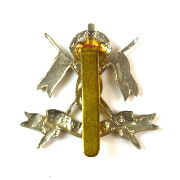 9th Queen's Royal Lancers Cap Badge, King's Crown, Restrike - Image 2