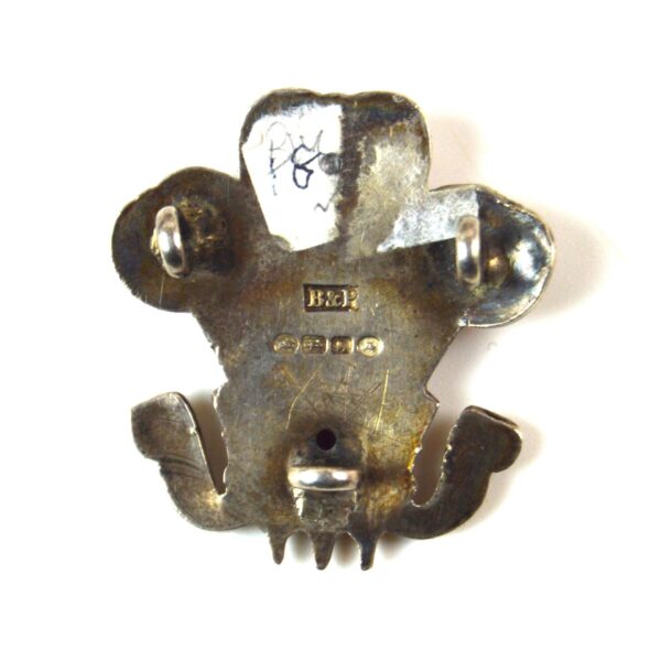 3rd Dragoon Guards/10th Royal Hussars/12th Royal Lancers Hallmark Silver NCOs Arm Badge, Hallmarked 1884 - Image 2