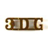 3rd Carabiniers (Prince of Wales’s Dragoon Guards) (3DG) Brass Shoulder Title