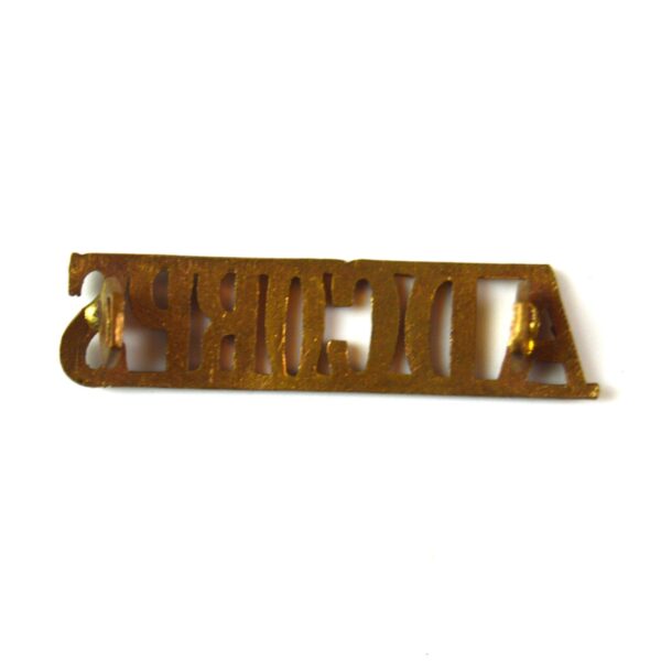 Army Dental Corps (AD CORPS) (1921-1946 Pattern) Brass Shoulder Title - Image 2