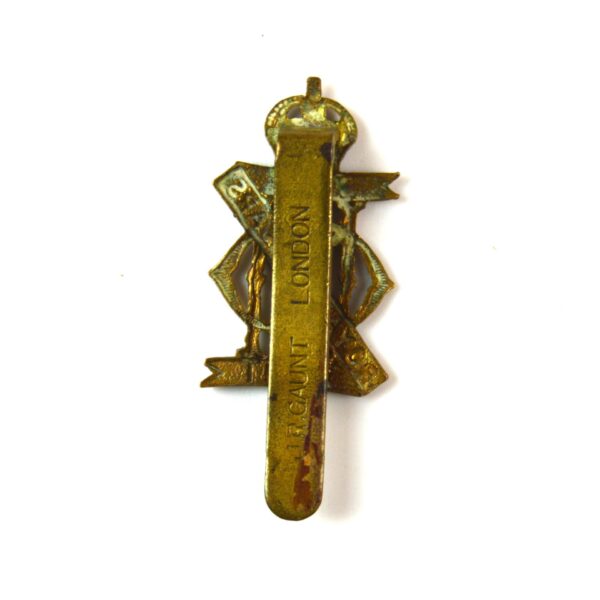 13th/18th Royal Hussars (1922-1952 Pattern) Cap Badge, King's Crown, Original by J. R. Gaunt - Image 2