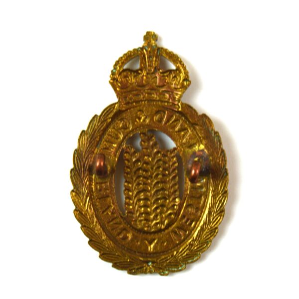 Westmorland and Cumberland Yeomanry Cap Badge, King's Crown, Restrike - Image 2