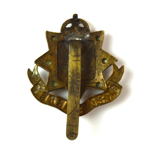 East Surrey Regiment Cap Badge, King's Crown, Original, Repaired - Image 2
