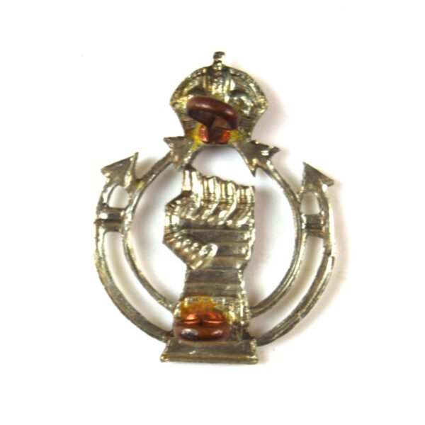 Royal Armoured Corps (1941-1952 Pattern/Mailed Fist) Collar Badge, King's Crown, Original - Image 2