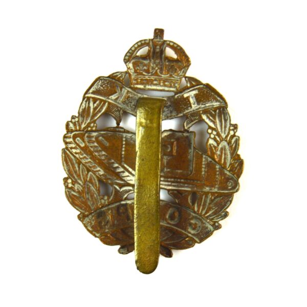 Tank Corps (1917-1922 Pattern) Cap Badge, King's Crown, Original - Image 2