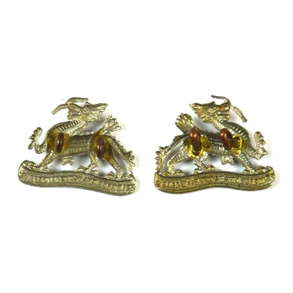 Territorial Battalion, Royal Berkshire Regiment (Princess Charlotte of Wales's) Collar Badges, Pair - Image 2