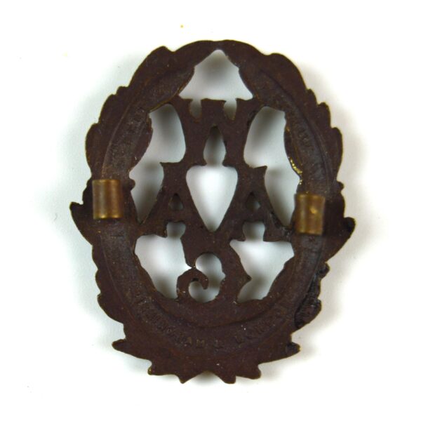Women's Auxiliary Army Corps (WAAC) (1917-1918 Pattern) Officer's Service Dress Cap Badge, Original by Bent & Parker - Image 2
