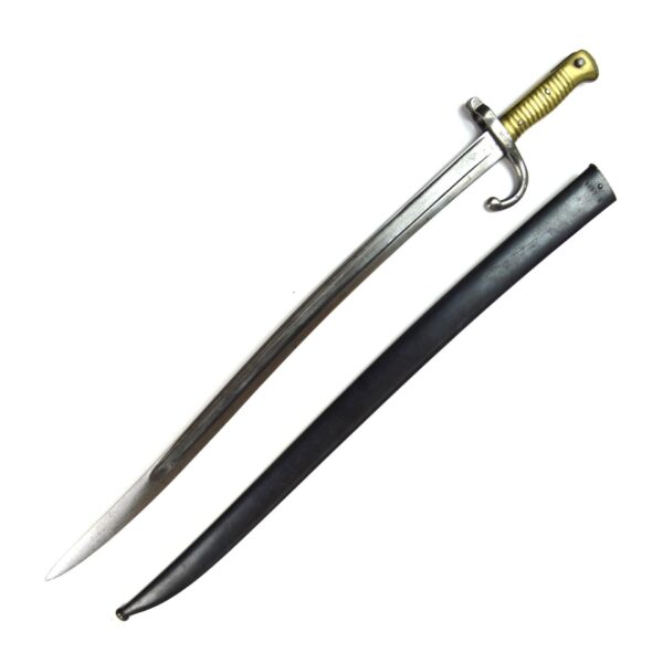 French M1866 Chassepot Bayonet in Scabbard, Tulle Arsenal, May 1873 - Image 2