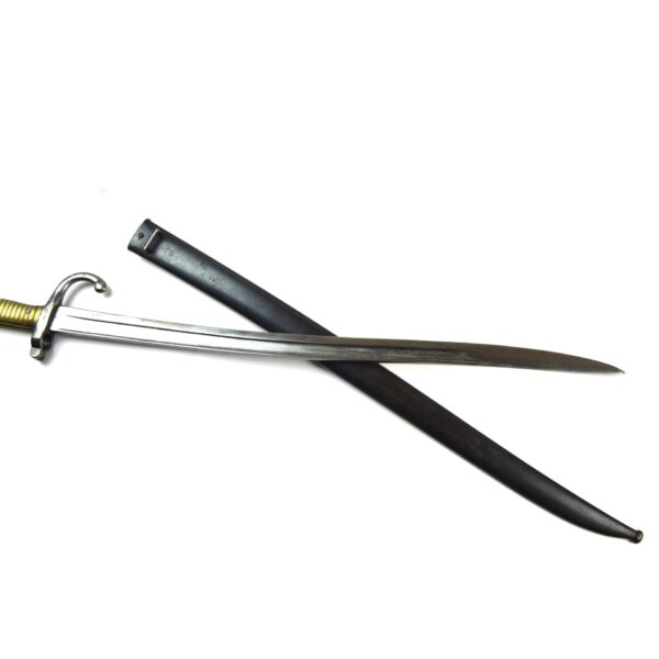 French M1866 Chassepot Bayonet in Scabbard, Tulle Arsenal, May 1873 - Image 4