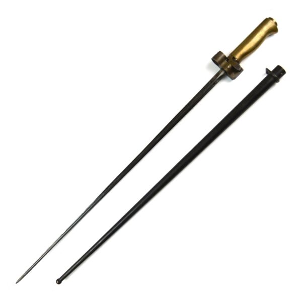 French M1886/93/16 Brass Hilt Lebel Bayonet in Scabbard