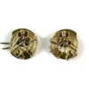 Inns of Court and City Yeomanry Anodised Collar Badge, Pair