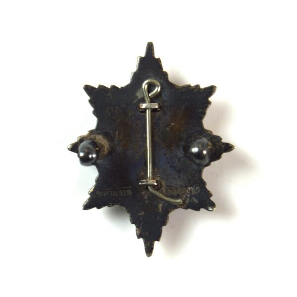Coldstream Guards Officer's Silver and Enamel Cap Badge by J. R. Gaunt - Image 2