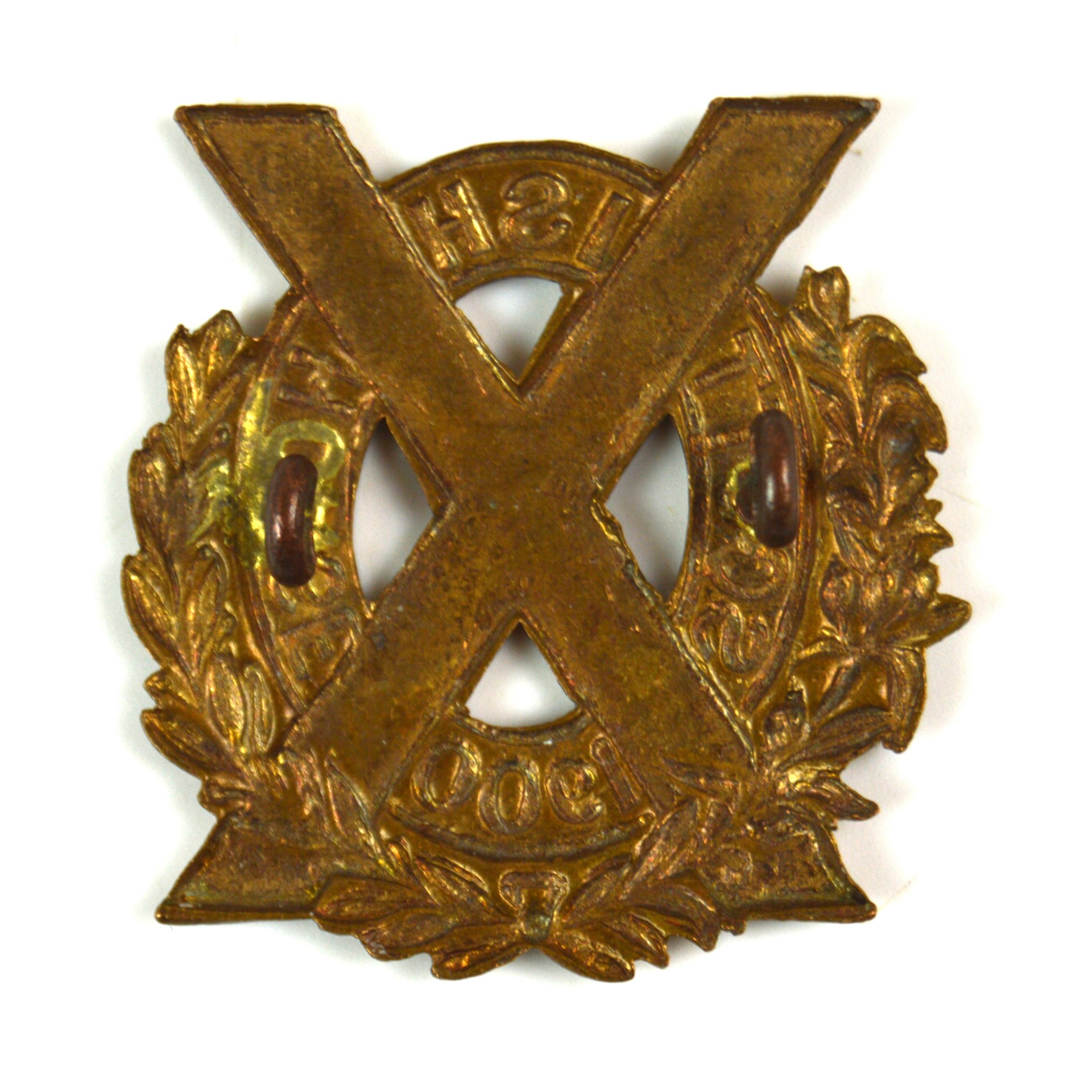 Scottish Horse (Post-1903 Pattern) Slouch Hat Cap Badge, Restrike - Image 2